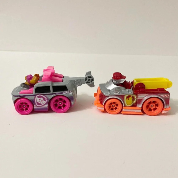 Paw Patrol Diecast  Car Lot Of 6 Skye Everest Tracker Marshall Chase Rubble - Picture 10 of 16